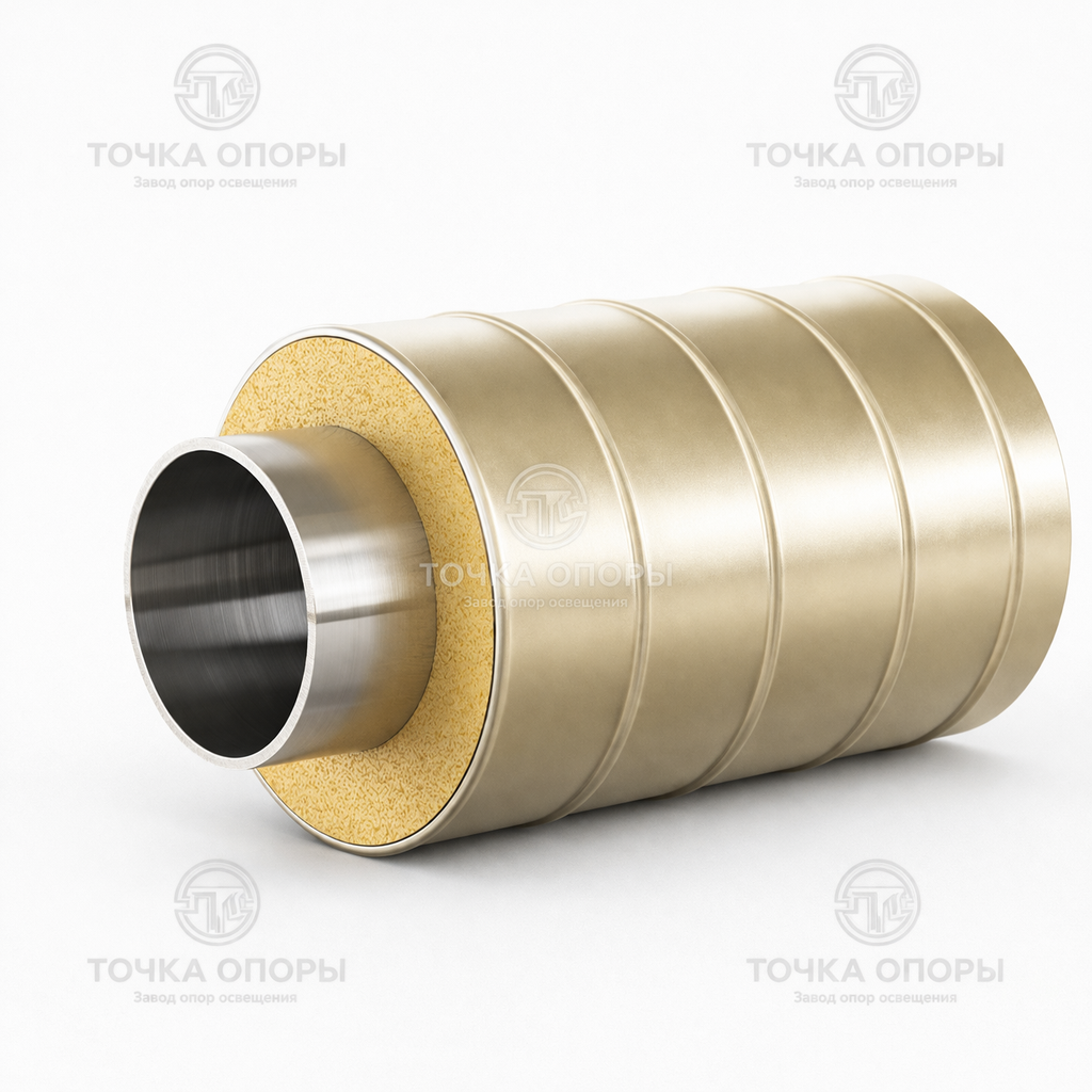 Труба ППУ стальная оболочка 1575х1420х12 мм ГОСТ 30732-2006